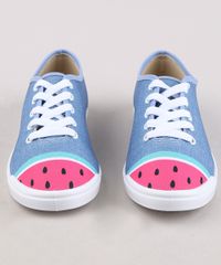 Tenis-Jeans-Infantil-Molekinha-com-Melancia-Azul-Medio-9668061-Azul_Medio_4