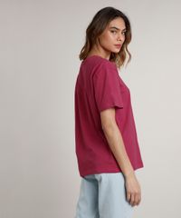 T-Shirt-Feminina-Mindset-Queen-Manga-Curta-Decote-Redondo-Rosa-9618498-Rosa_2