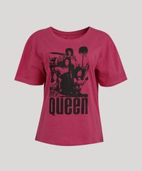 T-Shirt-Feminina-Mindset-Queen-Manga-Curta-Decote-Redondo-Rosa-9618498-Rosa_5