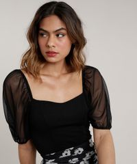 Blusa-Feminina-Mindset-com-Tule-Manga-Bufante-Decote-Princesa-Preta-9765203-Preto_4