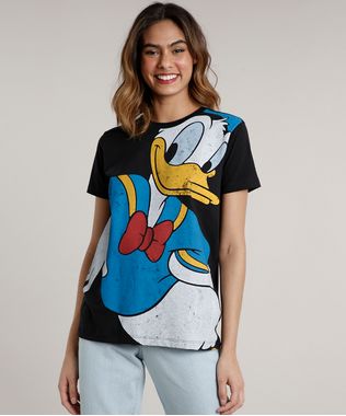 T-Shirt-Feminina-Mindset-Pato-Donald-Manga-Curta-Decote-Redondo-Preta-9723066-Preto_1