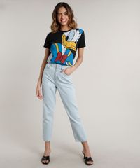 T-Shirt-Feminina-Mindset-Pato-Donald-Manga-Curta-Decote-Redondo-Preta-9723066-Preto_3