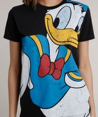 T-Shirt-Feminina-Mindset-Pato-Donald-Manga-Curta-Decote-Redondo-Preta-9723066-Preto_4