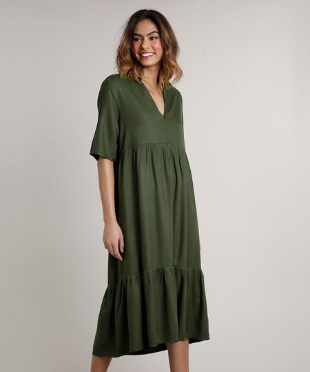 Vestido-Feminino-Mindset-Midi-Amplo-com-Babado-Manga-Curta--Verde-Militar-9765207-Verde_Militar_1 Vestido-Feminino-Mindset-Midi-Amplo-com-Babado-Manga-Curta--Verde-Militar-9765207-Verde_Militar_1