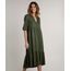 Vestido-Feminino-Mindset-Midi-Amplo-com-Babado-Manga-Curta--Verde-Militar-9765207-Verde_Militar_1