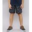 Bermuda-Surf-Infantil-Estampada-Tropical-com-Bolso-Preta-9559493-Preto_1