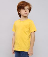 Camiseta-Infantil-Basica-com-Bolso-Manga-Curta-Mostarda-9567186-Mostarda_1