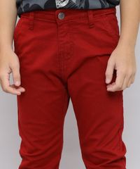 Calca-de-Sarja-Infantil-Color-Slim-com-Bolsos-Vermelha-9528634-Vermelho_4