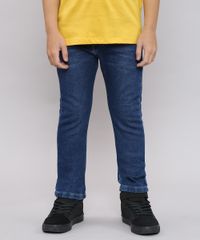 Calca-Jeans-Infantil-Color-Slim-com-Bolsos-Azul-Escuro-9636923-Azul_Escuro_1