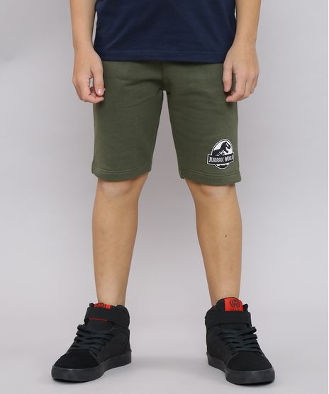Bermuda-Infantil-em-Moletom-Jurassic-World-com-Bolso-Verde-Militar-9651940-Verde_Militar_1