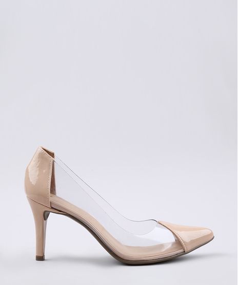 Scarpin-Feminino-Via-Uno-Bico-Fino-em-Verniz-com-Recorte-Transparente-Bege-9673927-Bege_1