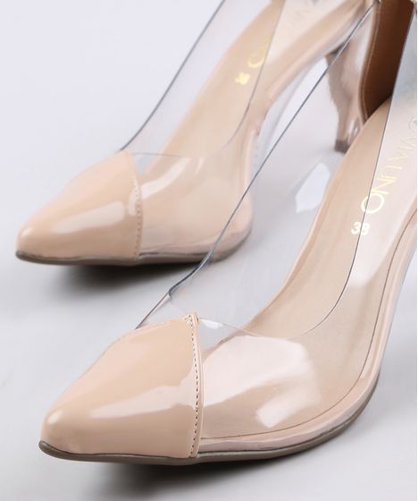 sapatos transparentes femininos