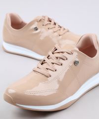 Tenis-Feminino-Via-Uno-em-Verniz-Bege-9675417-Bege_5