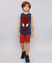 Bermuda-Infantil-Homem-Aranha-em-Moletom-com-Listras-Laterais-Vermelha-9651938-Vermelho_3