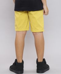 Bermuda-de-Sarja-Infantil-com-Cordao-e-Bolsos-Amarela-9559579-Amarelo_2