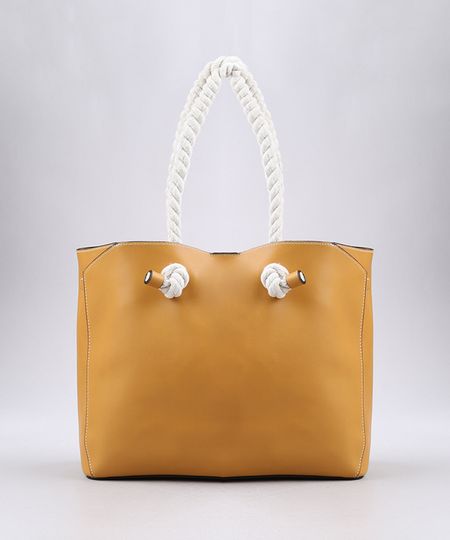 Bolsa-Feminina-Tote-com-Alca-de-Corda--Mostarda-9604672-Mostarda_1