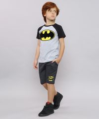 Bermuda-Infantil-Batman-em-Moletom-com-Bolso-e-Cordao-Cinza-Mescla-Escuro-9651939-Cinza_Mescla_Escuro_3