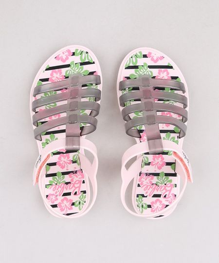 Sandalia-Infantil-Grendene-Barbie-com-Estampa-Floral-Rosa-Claro-9511490-Rosa_Claro_1