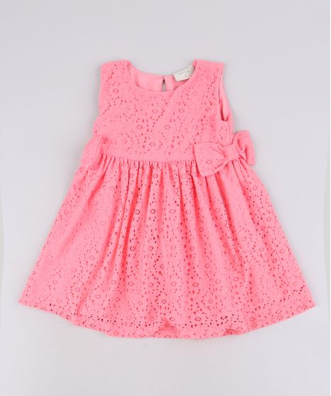 vestido com laço infantil