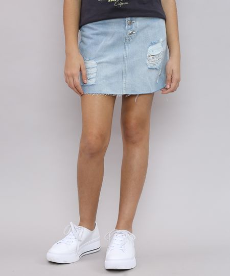 Saia-Jeans-Infantil-Destroyed-com-Botoes-Azul-Claro-9621585-Azul_Claro_1 Saia-Jeans-Infantil-Destroyed-com-Botoes-Azul-Claro-9621585-Azul_Claro_1