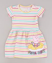 Vestido-Infantil-Peppa-Pig-Listrado-Manga-Curta-Off-White-9688722-Off_White_1