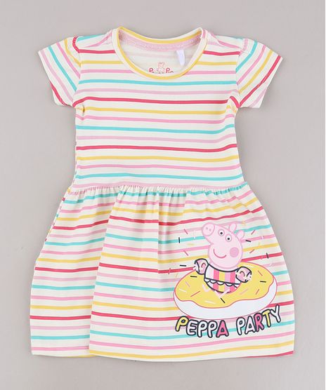 Vestido-Infantil-Peppa-Pig-Listrado-Manga-Curta-Off-White-9688722-Off_White_1