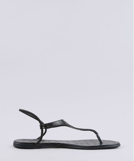 Rasteira-Feminina-Oneself-Croco-com-Elastico-Preta-9627283-Preto_1