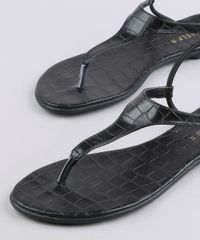 Rasteira-Feminina-Oneself-Croco-com-Elastico-Preta-9627283-Preto_2
