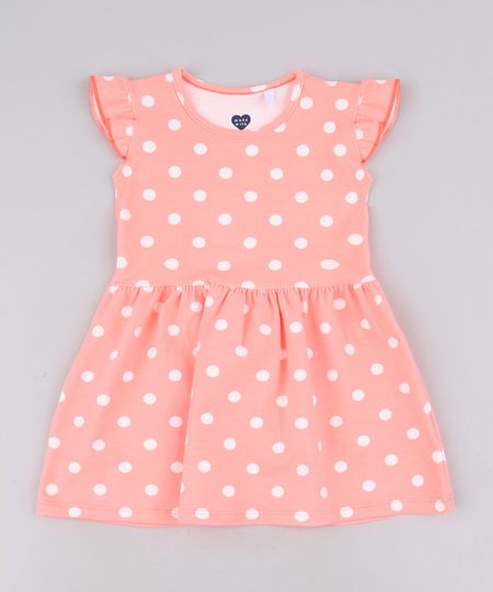 Vestido-Infantil-Estampado-Poa-Sem-Manga-Com-Babado-Laranja-Neon-9679488-Laranja_Neon_1