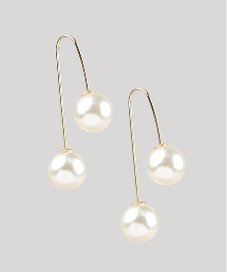 Brinco-Feminino-Folheado-com-Perola-Dourado-9657444-Dourado_1