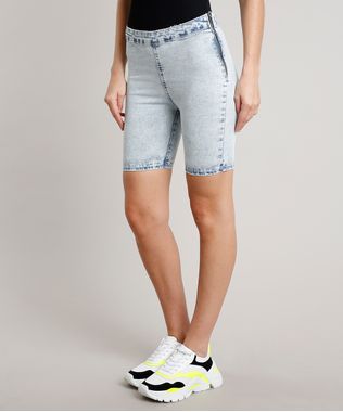 Bermuda-Jeans-Feminina-Ciclista-com-Ziper-Azul-Claro-9664646-Azul_Claro_2