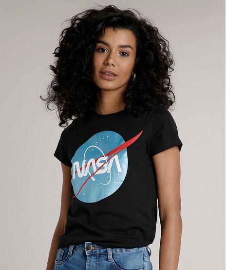 Blusa-Feminina-com-Estampa-Lunar-Metalizada-Manga-Curta-Decote-Redondo--Preta-9238969-Preto_1