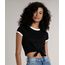 Blusa-Feminina-Basica-Cropped-com-No-Manga-Curta-Gola-Contrastante---Preta-9230382-Preto_1