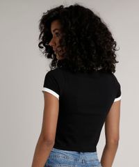 Blusa-Feminina-Basica-Cropped-com-No-Manga-Curta-Gola-Contrastante---Preta-9230382-Preto_2