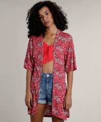 Kimono-Feminino-Estampado-Floral-Manga-Curta-Rosa-Escuro-9703996-Rosa_Escuro_1