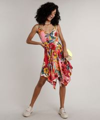 Vestido-Feminino-Curto-Assimetrico-Estampado-Floral-Alca-Media-Coral-9630039-Coral_3