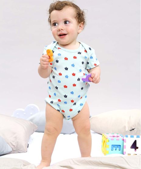 Body-Infantil-Estampado-de-Barquinhos-Manga-Curta--Verde-Claro-9584537-Verde_Claro_1