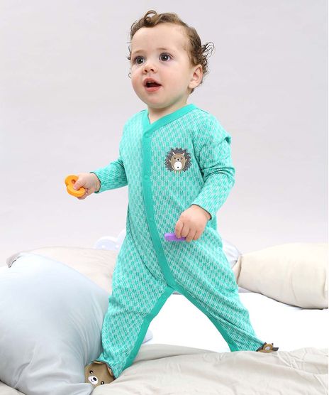 Macacao-Infantil-Porco-Espinho-Estampado-Manga-Longa-Verde-9584543-Verde_1