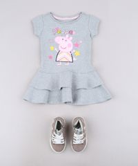 Vestido-Infantil-Peppa-Manga-Curta-Cinza-Mescla-Claro-9688776-Cinza_Mescla_Claro_3
