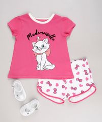 Pijama-Infantil-Marie-Manga-Curta-Rosa-Escuro-9632350-Rosa_Escuro_3
