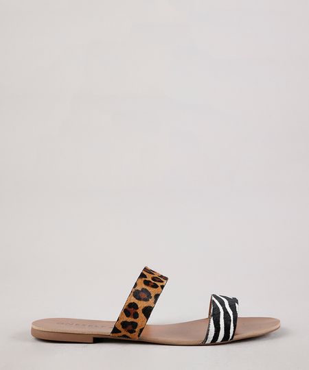 Rasteira-Feminina-Oneself-em-Couro-Animal-Print-Onca-e-Zebra-Preta-9701562-Preto_1