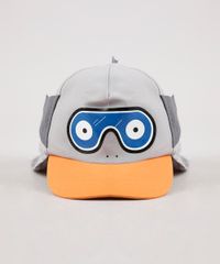 Bone-Infantil-Aba-Curva-Tubarao-com-Protetor-Cinza-9668923-Cinza_1