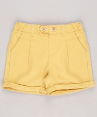 Bermuda-Infantil-com-Bolso-Barra-Dobrada-Mostarda-9574528-Mostarda_1