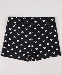 Short-Infantil-Mickey-Estampado-com-Cordao-Preto-9683535-Preto_1