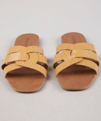 Rasteira-Feminina-Oneself-Croco-com-Tiras-Transpassadas-Mostarda-9676087-Mostarda_4