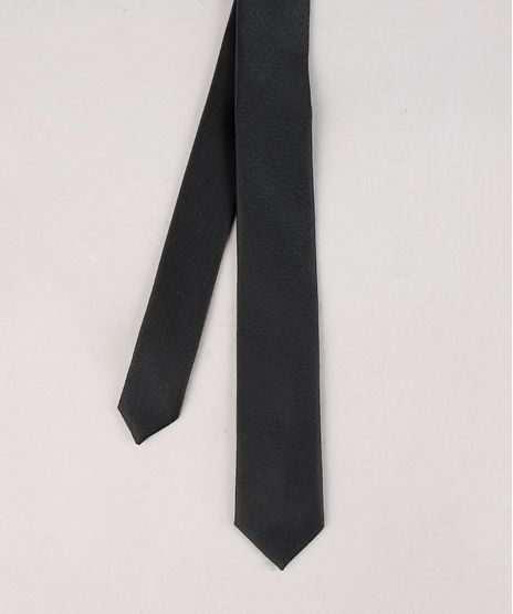 Gravata-Masculina-Slim-Acetinada-Preta-9663833-Preto_1