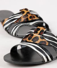 Rasteira-Feminina-Oneself-em-Couro-Animal-Print-Onca-e-Zebra-Preto-9701561-Preto_5