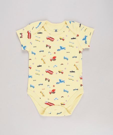 Body-Infantil-Estampado-de-Carros-Manga-Curta-Amarelo-9586936-Amarelo_1