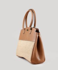 Bolsa-Feminina-Shoulder-Grande-com-Palha-Marrom-9604662-Marrom_3