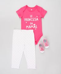 Body-Infantil--Princesa-Da-Mamae--Manga-Curta-Rosa-Escuro-9584501-Rosa_Escuro_3